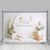 Aperturee - Aperturee Floral Holy Grails Communion Cake Smash Backdrop